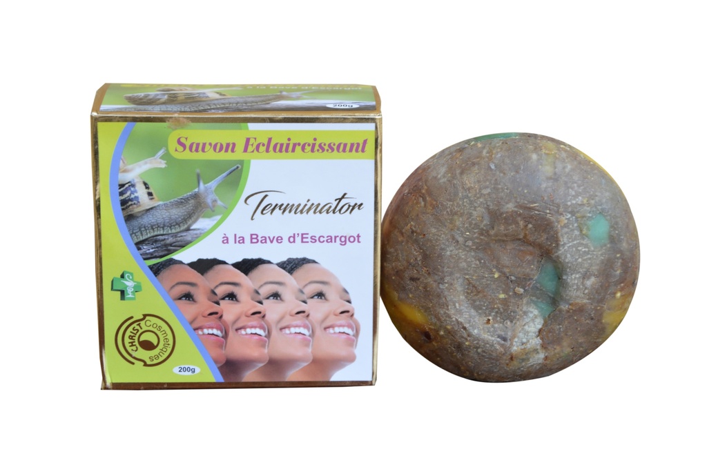 Savon Eclaircissant et Gommant Terminator à la bave d'escargot 200g